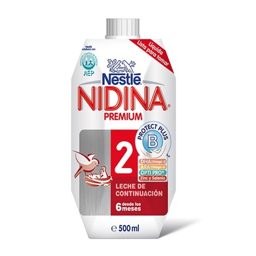 Nidina 2 Premium Líquida +6 Meses 500 Ml