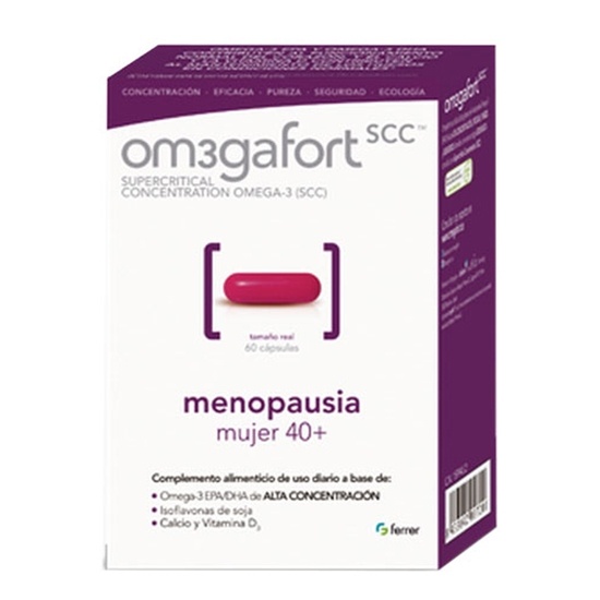 Omegafort Menopausia Mujer 40+ 60 Cápsulas