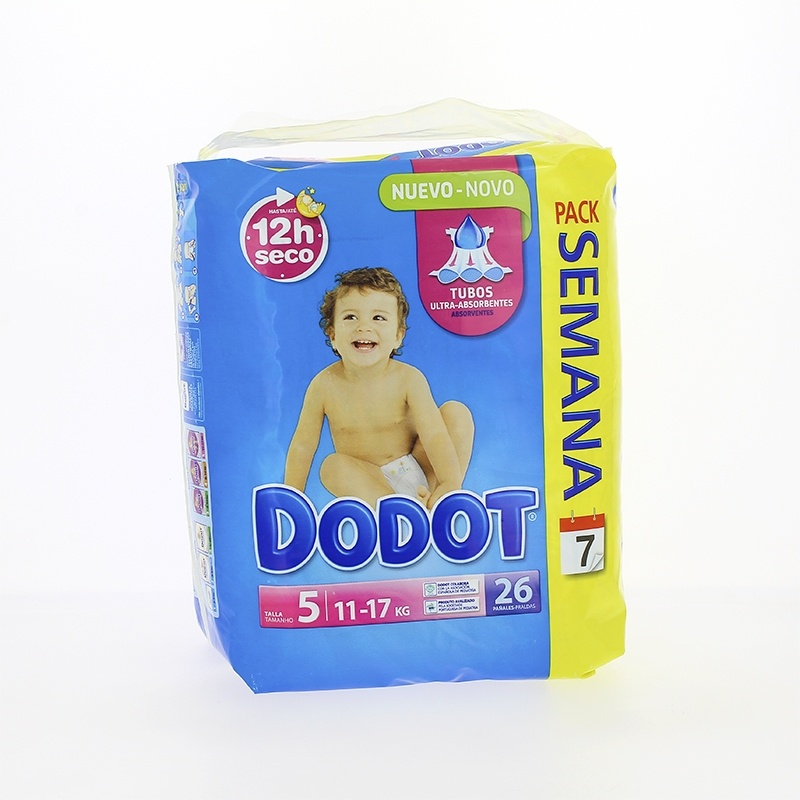 Pañal Dodot Etapas T/5 11-16 Kg 26 Unidades