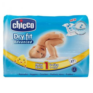 Pañal Dry Fit New Born Chicco 2-5 Kg