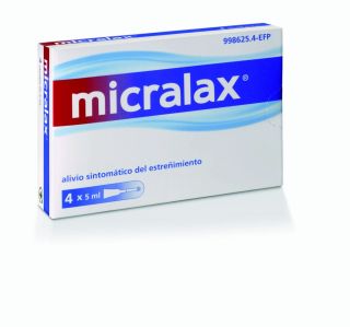 Micralax 45 mg/450 mg emulsión rectal 4 unidades