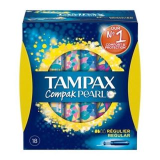 Tampones Tampax Compak Pearl Regular 18U