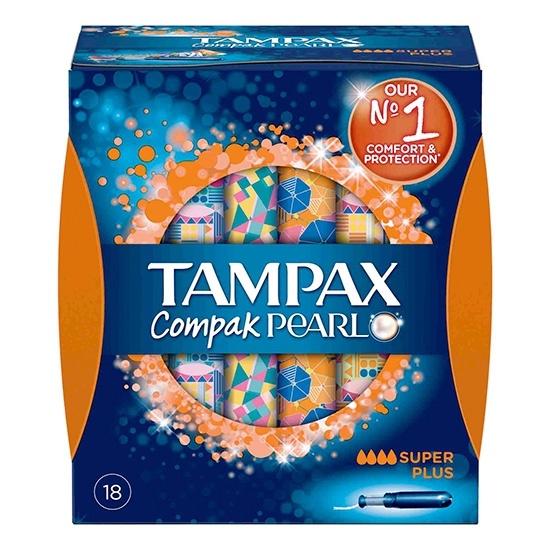 Tampones Tampax Compak Pearl Super 18U