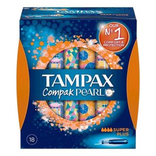 Tampones Tampax Compak Pearl Super 18U