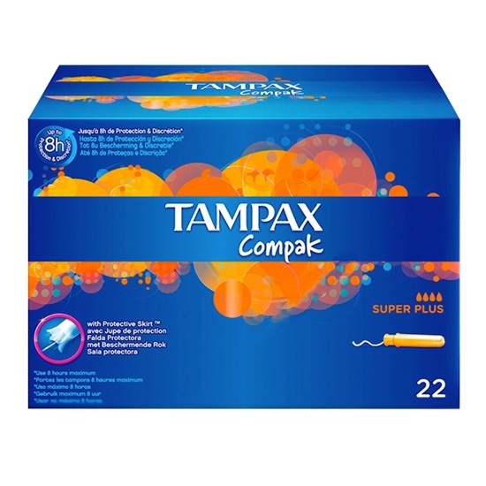 Tampones Tampax Compak Superplus 22 U