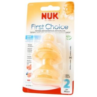 Tetina Nuk Ancha Fc+ 6 Látex Bi  2 Unidades