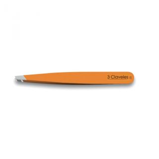 3 Claveles pinza sesgada naranja inox