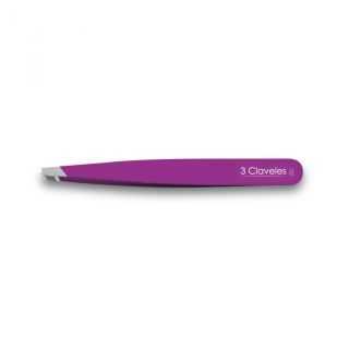 3 Claveles pinza sesgada morada inox