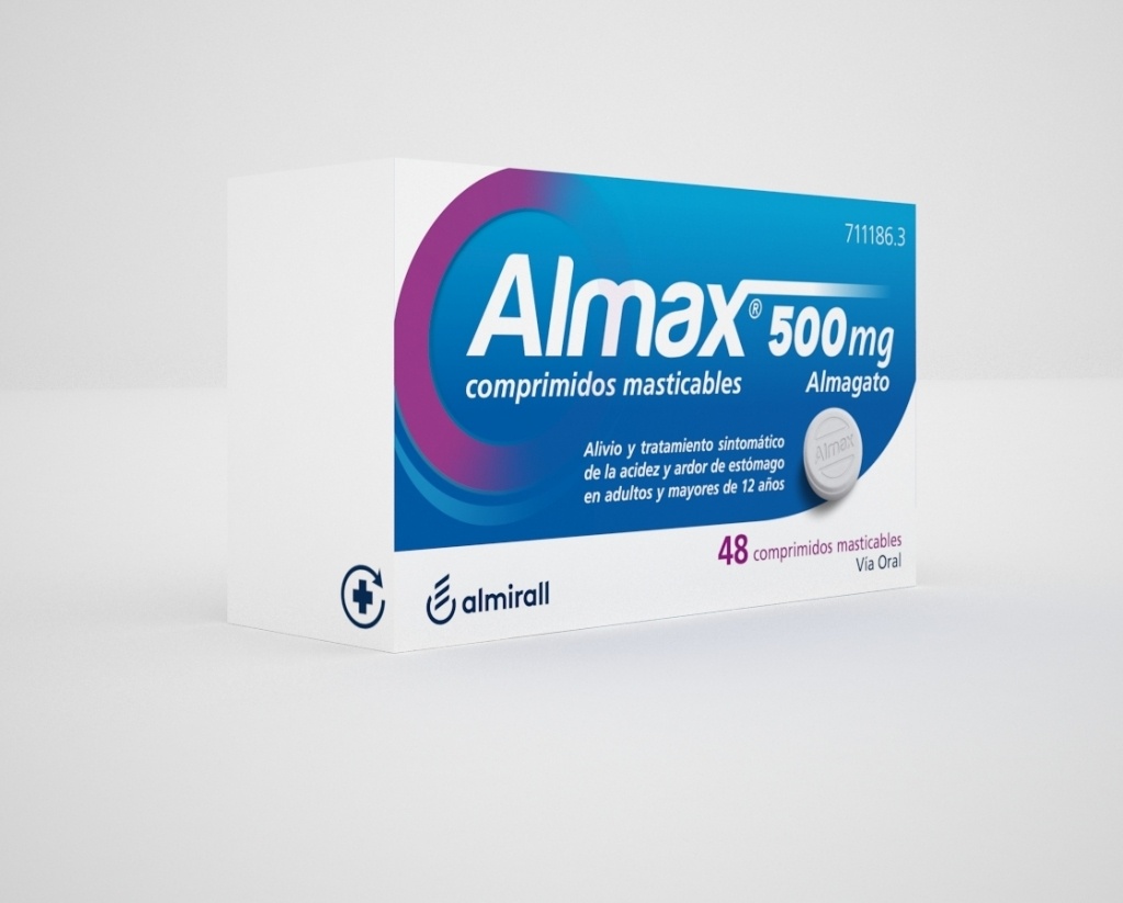 Almax 500 mg 48 comprimidos masticables
