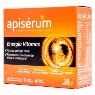 Apiserum Energía Vitamax 18 Viales