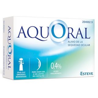 Aquoral Lubricante Ocular 20 Monodosis