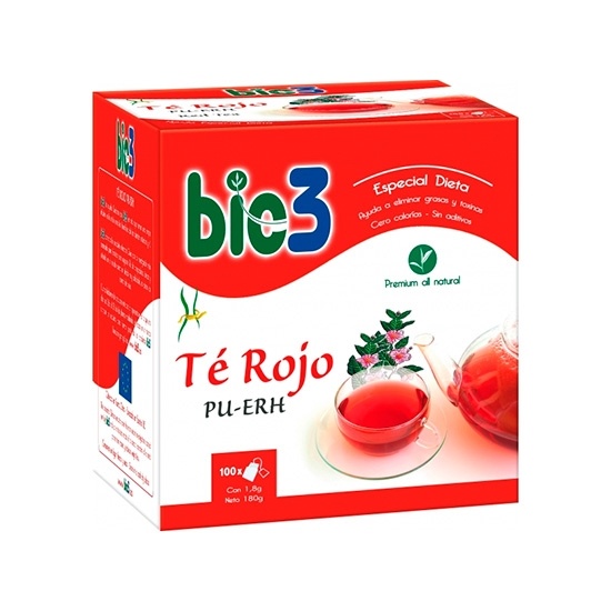Bie 3 Te Rojo Pu-Erh Ecologico 100 Bolsitas