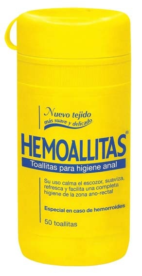 Hemotoallitas higiene anal 50 toallitas