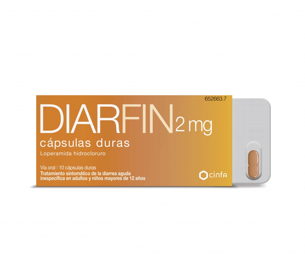 Diarfin Loperamida 2 mg 20 cápsulas