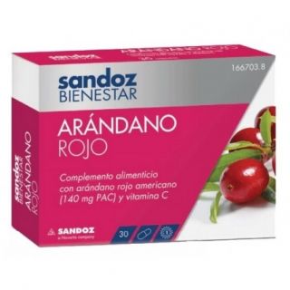 Sandoz Bienestar Arándano Rojo 30 Cápsulas