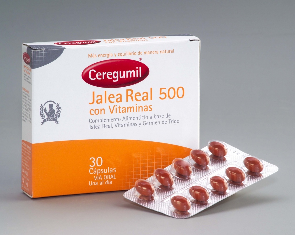 Ceregumil jalea real 500 vitaminas 30 cápsulas