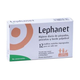 Lephanet 12 Toallitas Limpiadoras Ojos