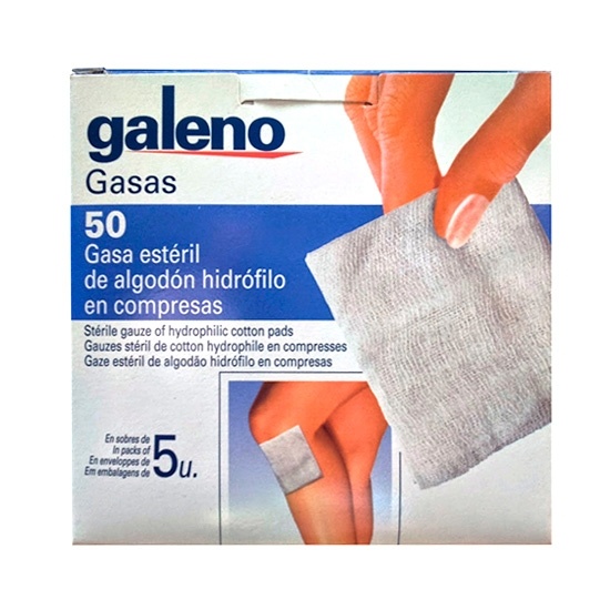 Galeno Gasa Estéril Algodon 50 U