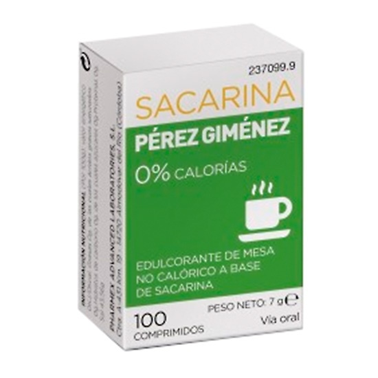 Sacarina Perez Gimenez 100 Comprimidos