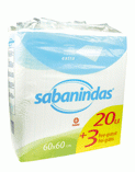 Sabanindas Extra Protect 60X60Cm 20 Und