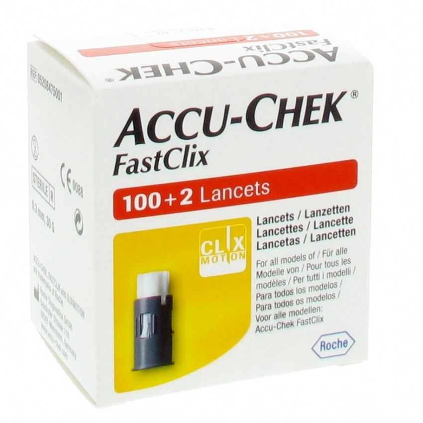 Accu-Chek Fastclix 102 Lancetas Roche