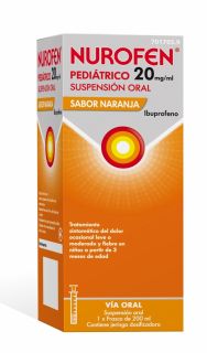 Nurofen pediátrico (Junifen) 20 mg/ml Ibuprofeno en suspensión oral 200 ml