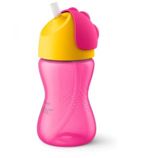 Philips Avent vaso con pajita rosa 300 ml