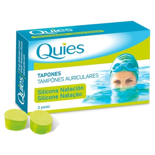 Quies Tapones De Oído Silicona Natación 6U