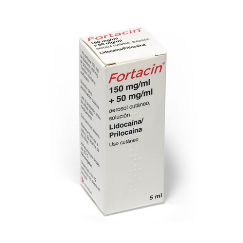 Fortacin 150/50 mg/ml Pulverización cutánea 5 ml