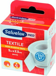 Salvelox Esparadrapo Tela 5m x 2,5cm Blanco