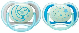 Philips Avent chupetes Ultra Air nocturno 6 a 18 meses niño 2 uds