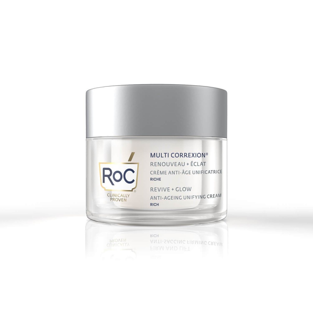 Roc MULTI CORREXION revive + glow crema unificadora 50 ml