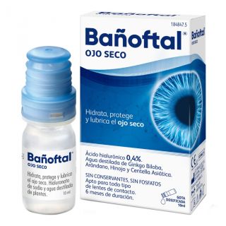 Bañoftal Multidosis ojos seco 0.4% 10 ml