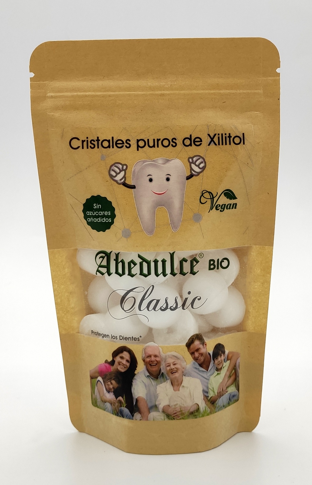Abedulce Caramelos Bio Cristales puros de Xilitol sabor clásico 152 g