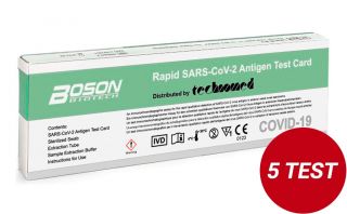 Test autodiagnóstico nasal antígenos COVID-19 Boson pack 5U LaFarmacia 