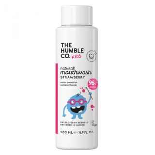 The Humble Enjuague bucal Fresa infantil vegano 500 ml