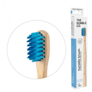 The Humble Cepillo dientes Bambú adulto sensible azul