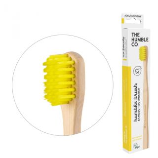 The Humble Cepillo dientes Bambú adulto sensible amarillo