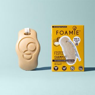 Foamie champu solido de argan para cabello encrespado