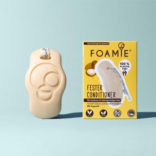 Foamie acondicionador solido de argan para cabello encrespado