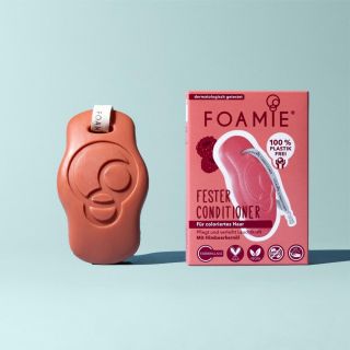 Foamie acondicionador solido de frutos rojos para cabello teñido