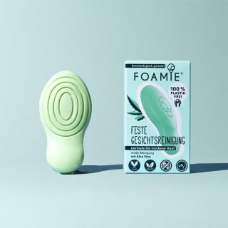 Foamie limpiador facial solido de aloe vera para piel seca