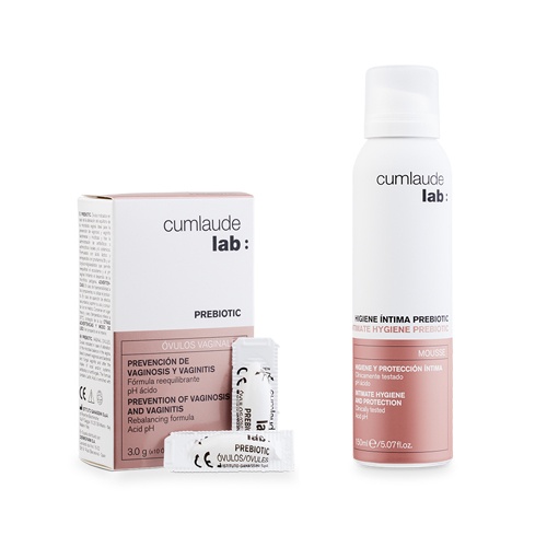 Cumlaude Prebiotic 10 Óvulos Vaginales + Regalo Higiene íntima prebiotic mousse