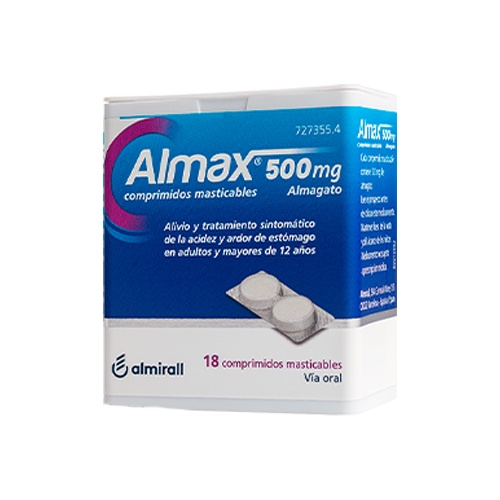 Almax 500 mg 18 Comprimidos Masticables