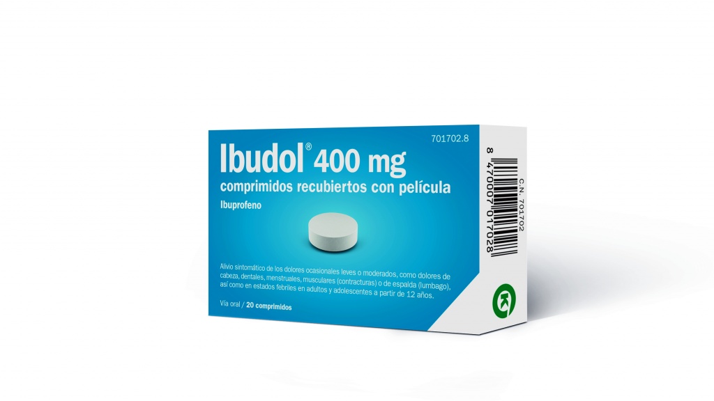 Ibudol 400 mg Ibuprofeno 20 comprimidos