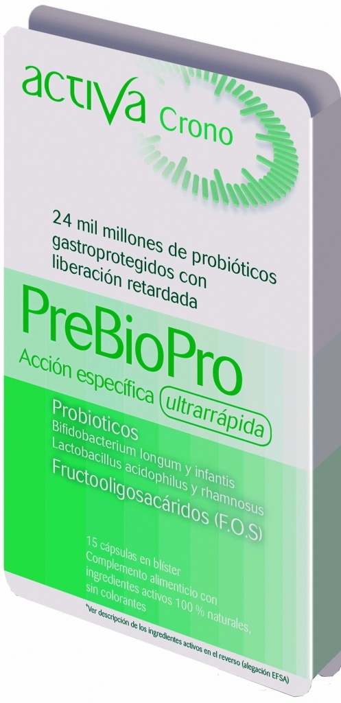 Activa crono prebióticos 15 cápsulas